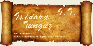 Isidora Tunguz vizit kartica